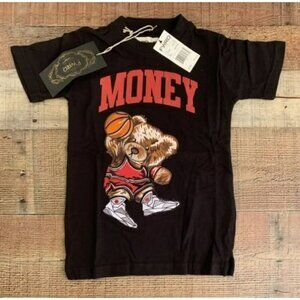 FWRD Boy's T-shirt Embroidered Baller Bear Money NWT S (4)
